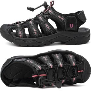 Mens Black Outdoor Sandals New Size 9.5 Or 43